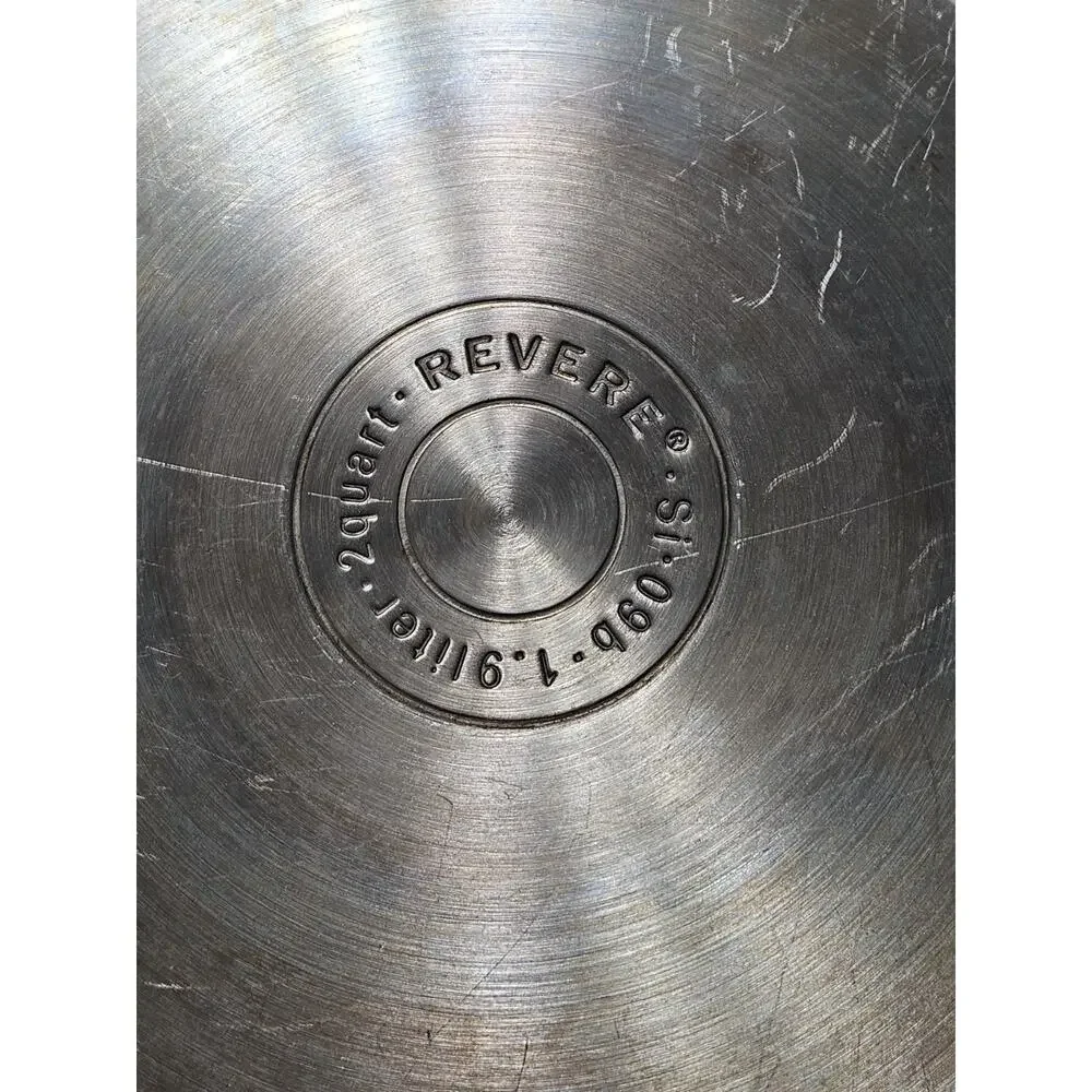 Revere Ware Si-09b 2 Qt Stainless Steel Sauce Pan & Lid